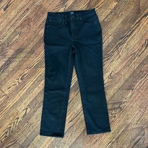 J Crew Essentials Straight Jeans Black 27